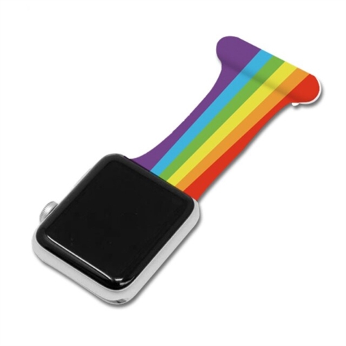 Sygeplejeur rem i regnbue til Apple Watch 38-40mm