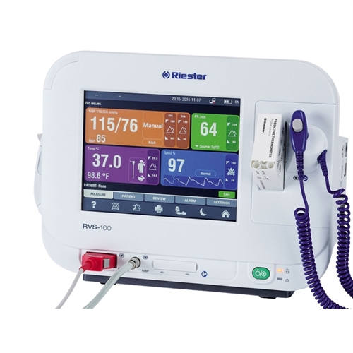 Riester RVS-100 måler blodtryk, puls, temperatur og SpO2