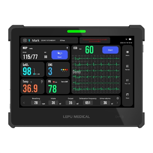 AIView VS Tablet måler blodtryk, EKG, puls, temperatur og SpO2
