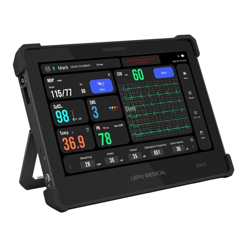 AIView VS Tablet har genopladeligt batteri og har strøm til at monitorere i 6 timer.