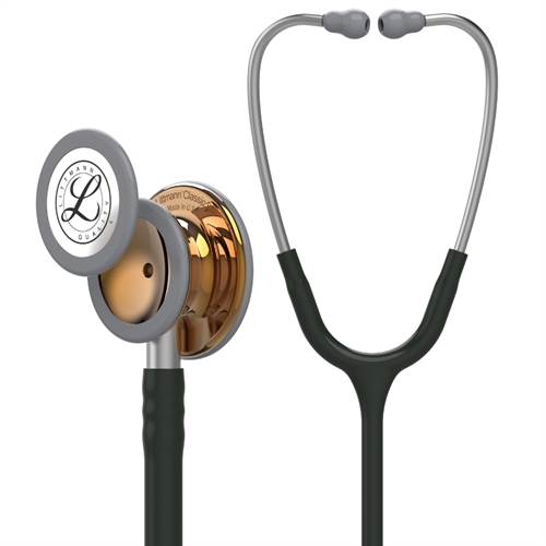 Littmann Classic III Stetoskop Sort med kobber klokke og grå bøjler - Limited edition!