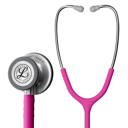 Littmann Classic III Stetoskop Hindbærfarvet med satin slange og mat klokke og bøjler