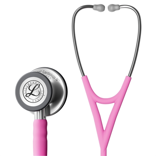 Littmann Cardiology IV stetoskop Rosapink satin slange med mat klokke og bøjler