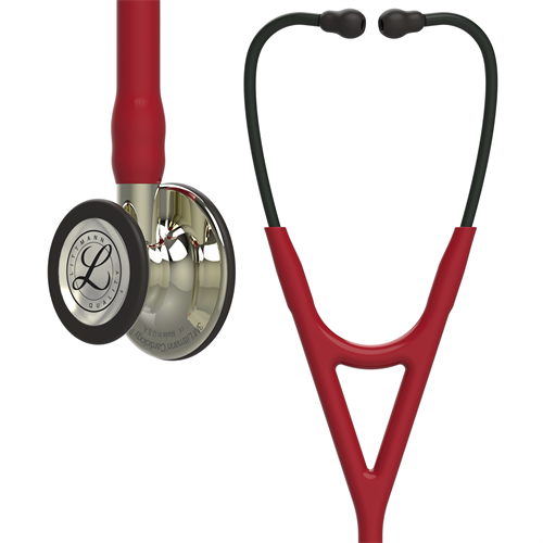 Littmann Cardiology IV stetoskop Bourgogne med champagnefarvet klokke