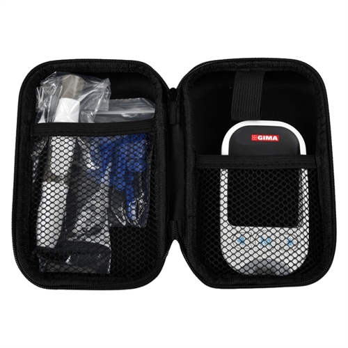 GIMACARE multi-parameter monitor er en lille håndholdt enhed, der er let at tage med på farten.