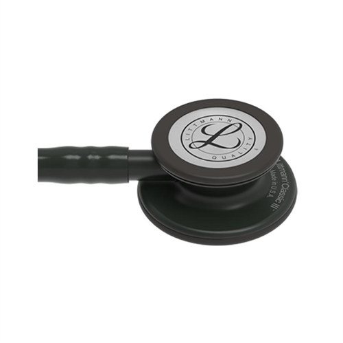 stetoskop i sort med sort klokke