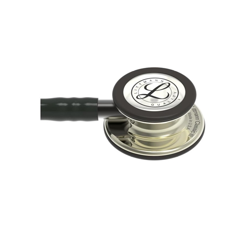 stetoskop sort med champagnefarvet klokke