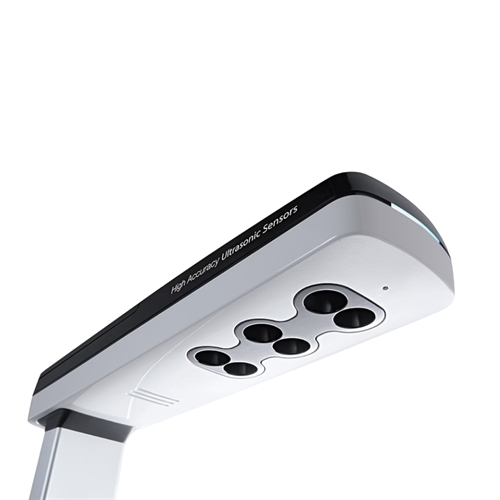 Seca 287 registrerer højden med 3 ultralydssensorer.