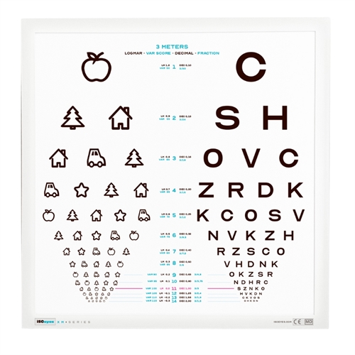 Billede- og bogstavstavle + panel 45x45 cm – ISOeyes