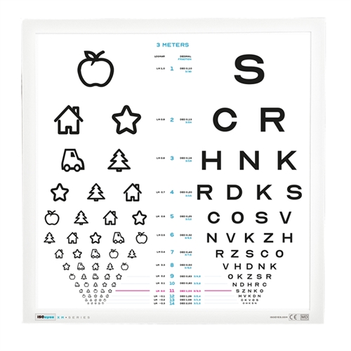 Billede- og bogstavstavle + panel 45x45 cm – ISOeyes