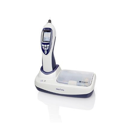 easyTymp tympanometer med ørepropper og ladestation