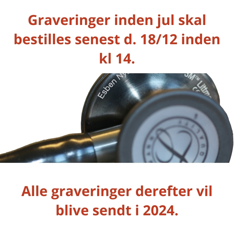 Lasergravering på stetoskop 